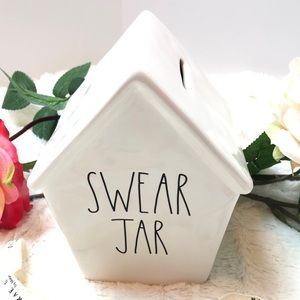 RARE Rae Dunn ceramic “swear jar” money bank